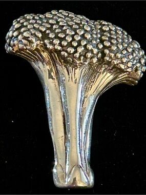 Sterling Silver Brooch - J.H. Breakell Broccoli Design